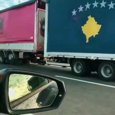 Least nationalist truck in Albania