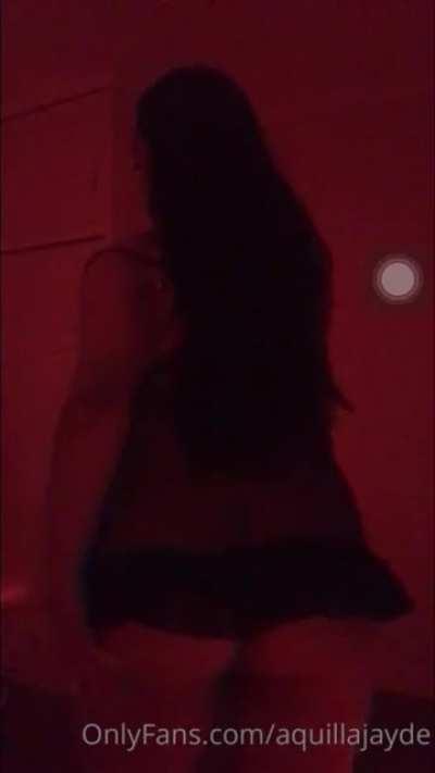 @kela tease stripping from behind