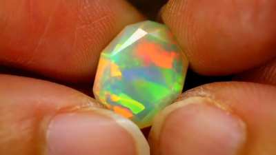 For Sale - 2.28 ct Precision Cut Ethiopian Opal