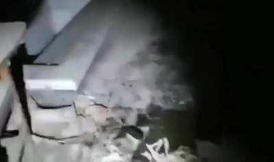 Chinese man walk into abandoned hospital filming human bones in morgue