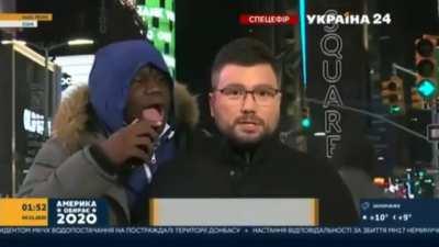 He probably thought that it was an AGT audition.