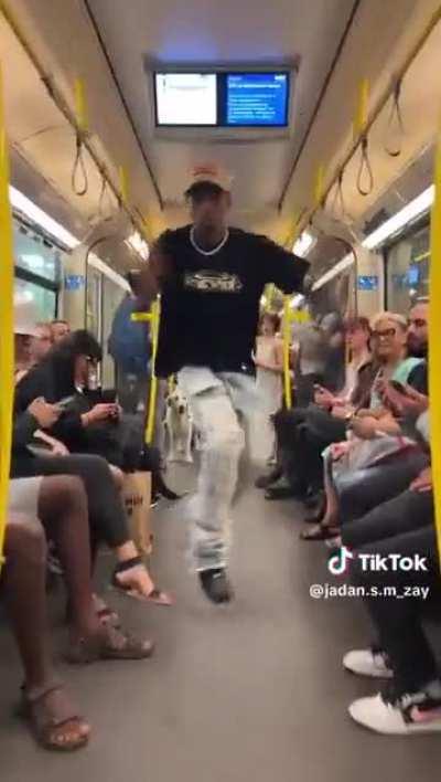 she again in the subway!!