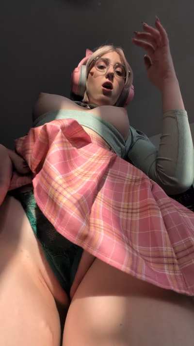 Upskirt surprise… my panties are extra tiny today