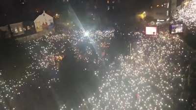 Anti-President Vucic protests are held in Belgrade, the capital of Serbia.