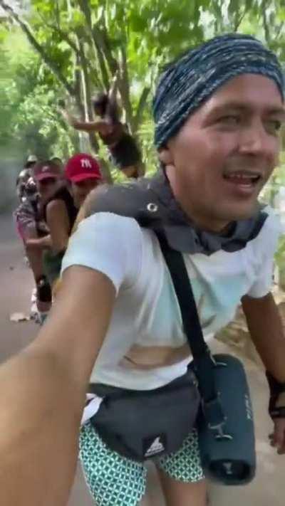 WCGW making a human train 