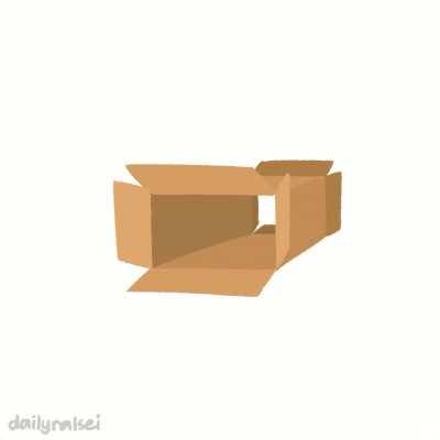 ralsei sliding into a box