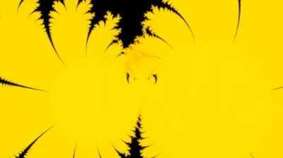 Mandelbrot set for the sequence cos (z) + 1 / c, with z0 = 2.5 * exp (iθ), θ between 0 and π