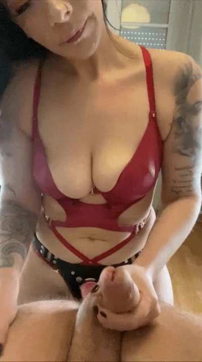 How quickly would you cum in my mouth if I started giving you a blowjob while pegging you?