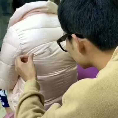 How to remove a pen stain from a jacket