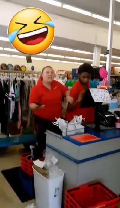 Fight between store employee and rude customer