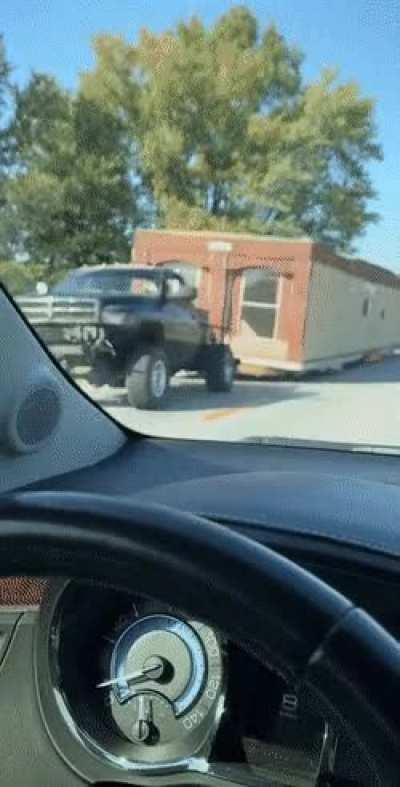 With moving my house without tires..