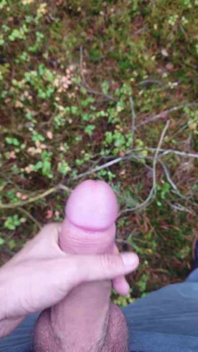 Cum in the woods