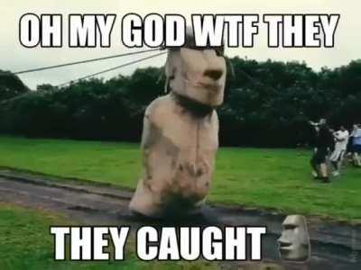 Noooo atraparon al moai