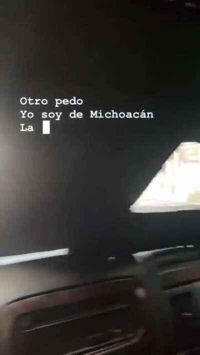 Kamoni aka el 50, a carteles unidos leader in Tepeque Michoacán, patrolling