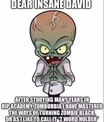 Dr zomboss turns black and gets bbc