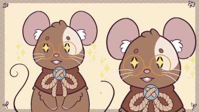 I'm doing an adoptable auction for this little mouse model I made! Link in comments!
