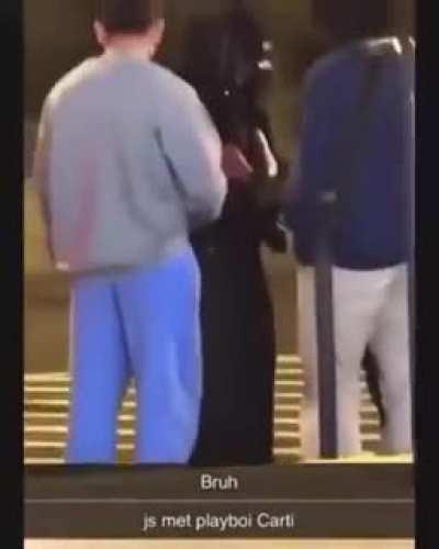 Carti spotted with fans after watching Creed