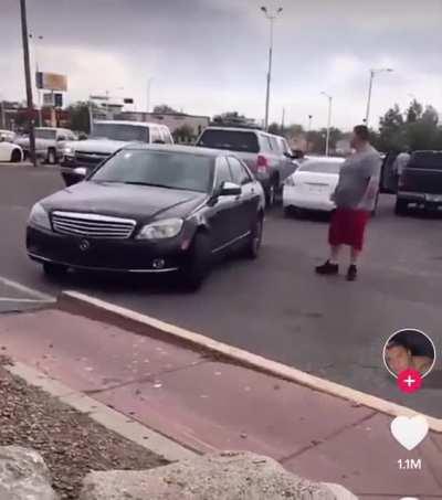 Getting in a argument outside the liquor store