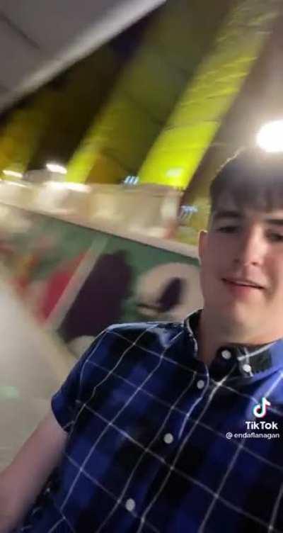 An everyday interaction on the streets of Ireland