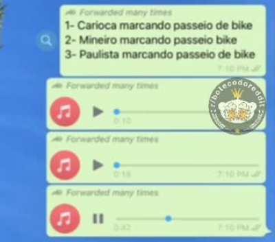 Marcando passeio de bike!