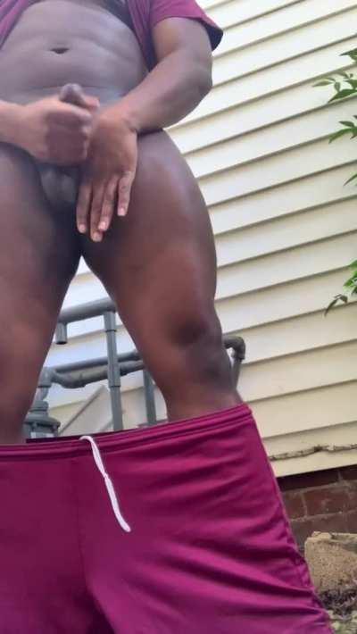 Never thought I’d be one to jerk outside but is there any better way