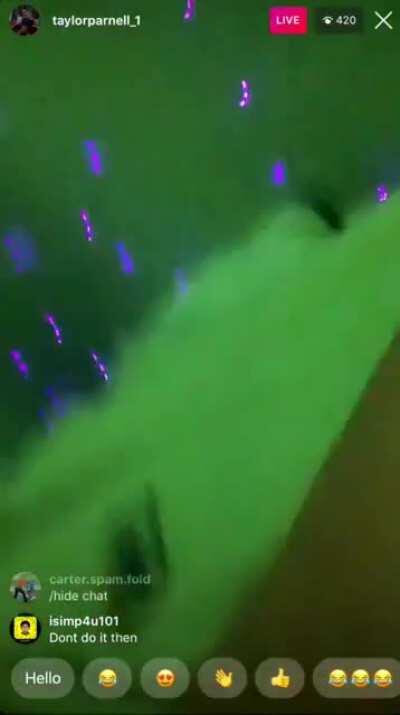 Compilation I made of her showing her nips on Live