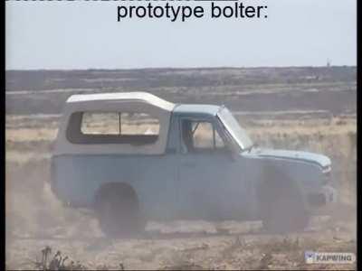 The inkunzi paw, South African 20mm grenade rifle, is pretty much a prototype bolter