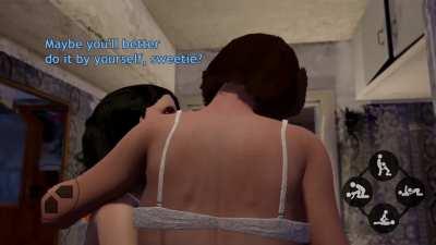 3D Shemale Mom helps son to masturbate - Futa MILF and Femboy want Cum