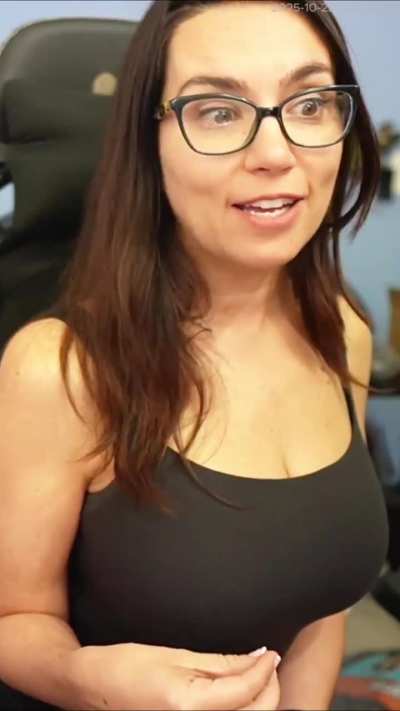 Trisha in black body suit