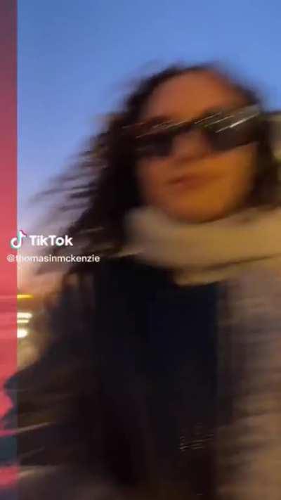 Thomasin TikTok in Paris