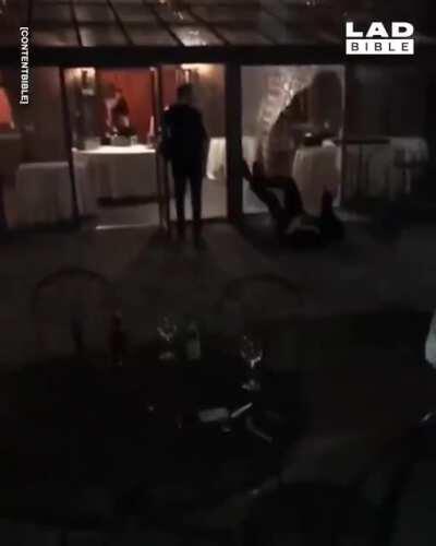 There's a door there lad.