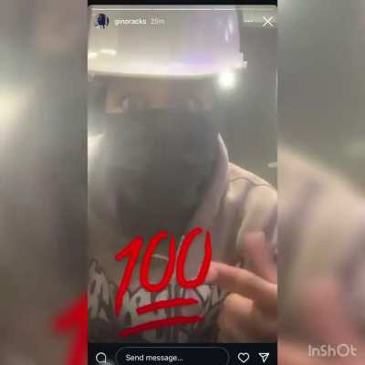 Employed Drill rapper Gino Racks👷🏾 is enjoying his job and has a message to all drill rappers 👏