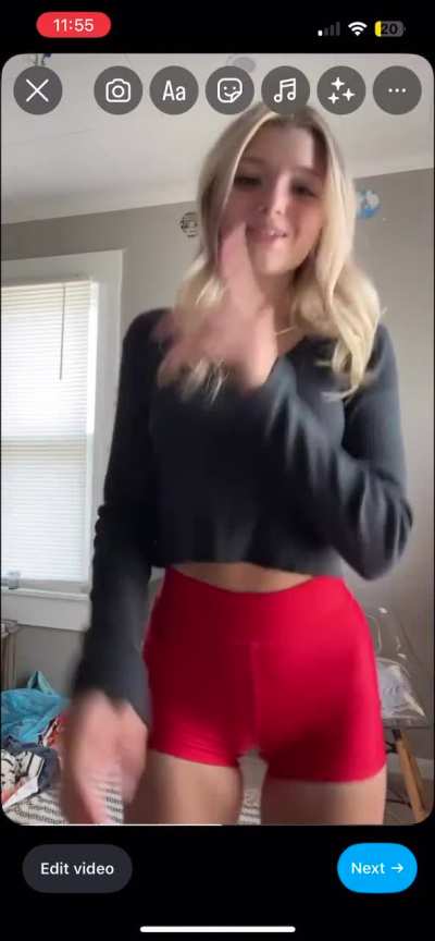 Red shorts