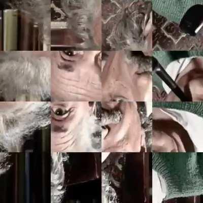 Recursively rotating segments of an image rotates the image itself! (Code by rvizzz on GitHub)