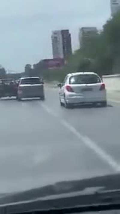 Happened few minutes ago , the dude cought by the police .