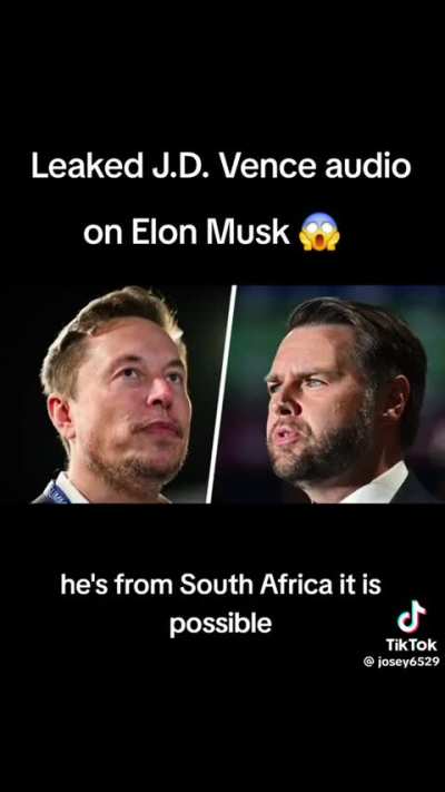 Leaked JD Vance audio on Elon Musk