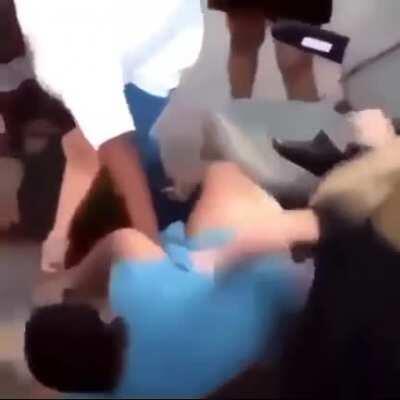 Two persons and a half go to fight