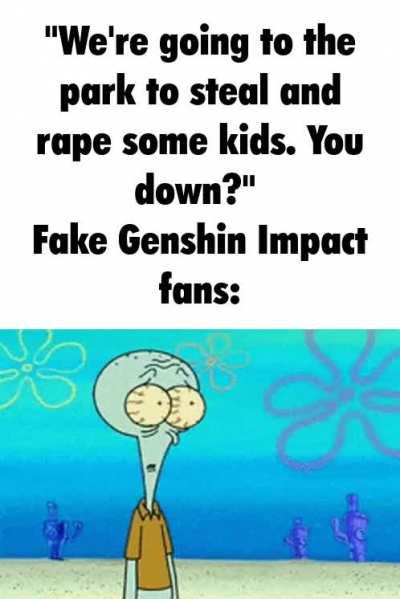 fake genshin impact fans