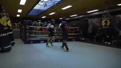 K-1 against GLORY! Yuki Yoza sparring with Serhii Adamchuk at Mike's Gym in the Netherlands.