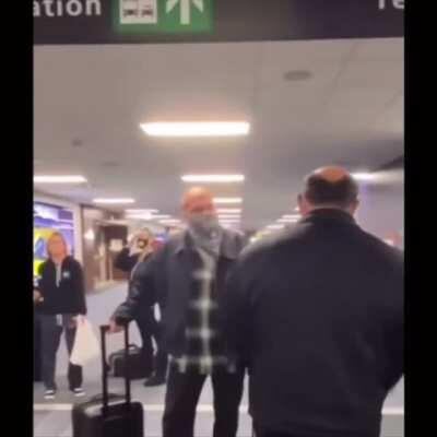 Congressman Lou Correa stands up to Trump extremists in the airport