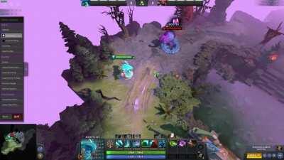 Literally Pay to Win. If you use any projectile item(e.g Ethereal Blade) while using Morphling Taunt, the projectile doesn't show