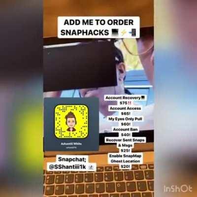 Add sshantiii1k to order hacks like account access, account recovery, my eyes only & more // Telegram link below >>