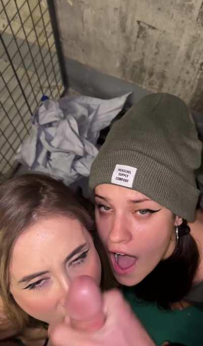 I love to share his cum with my bestie