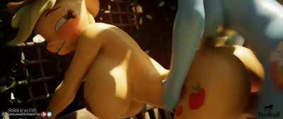 Dash x Applejack Standing Doggy