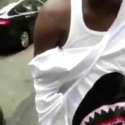 When flexing fake designer cloths goes wrong