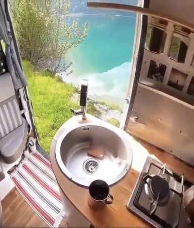 Waking up at the lake