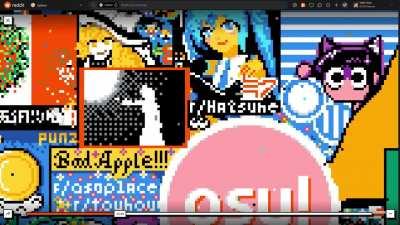 full raw bad apple timelaps in high quality (this time with sound)