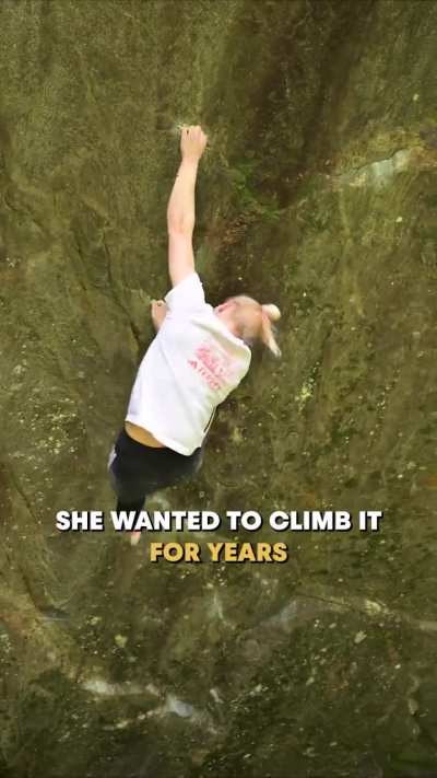 Janja Garnbret climbing in Austria