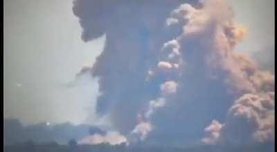 Enemy’s ammo storage hit at Popasna. Very big boom