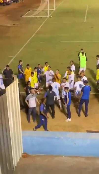 Police officer shoots a football player in the leg 